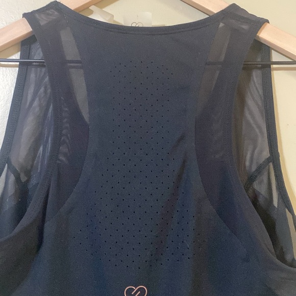Calia by Carrie Underwood Black Mesh Exercise Tank - Picture 7 of 8